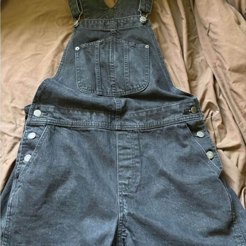 Old Navy Black Denim Overalls